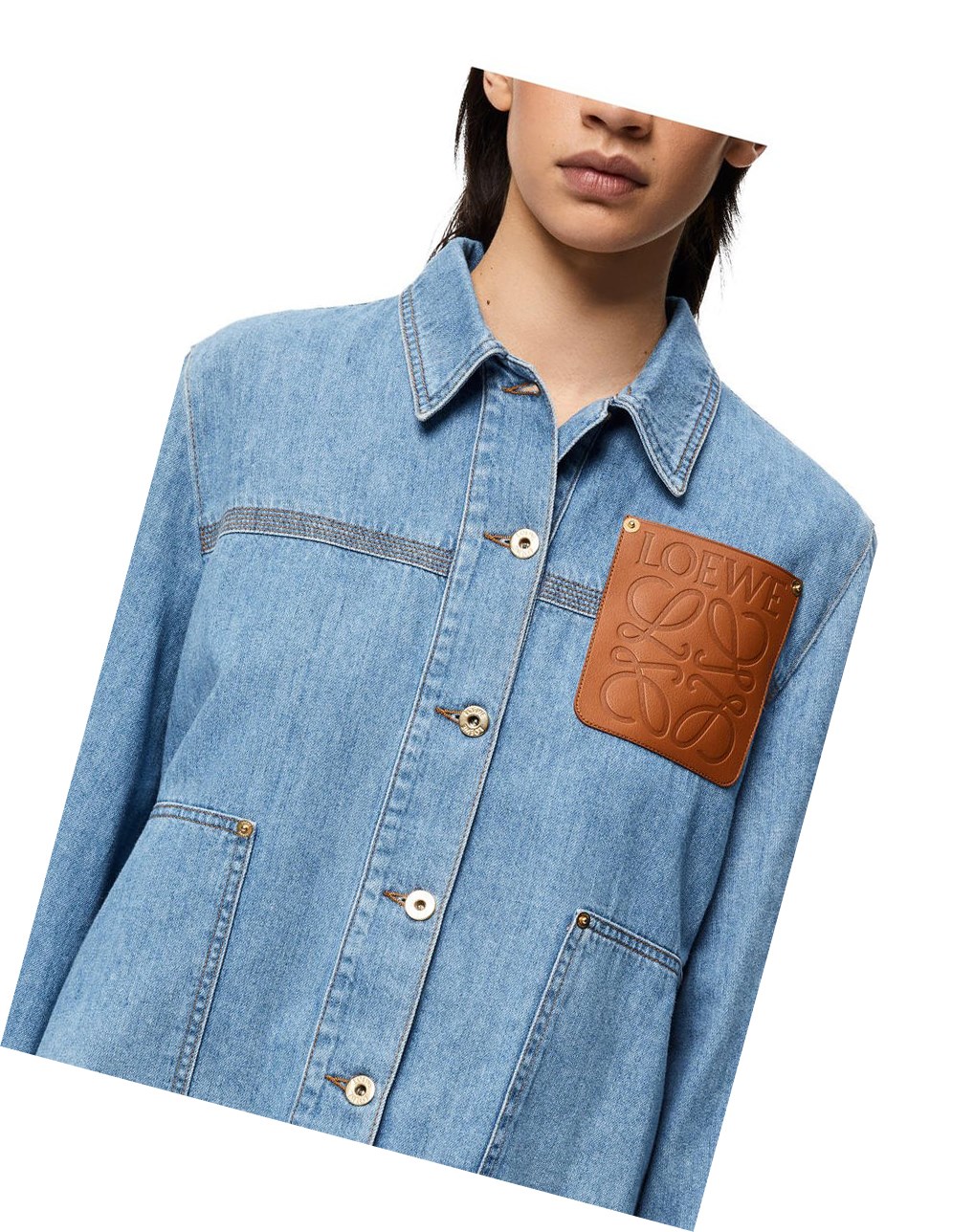 Loewe Workwear jacket in denim Azules Claro | UMOVP-7528