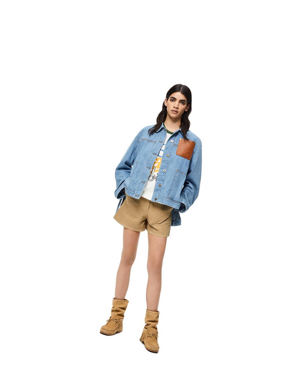 Loewe Workwear jacket in denim Azules Claro | UMOVP-7528