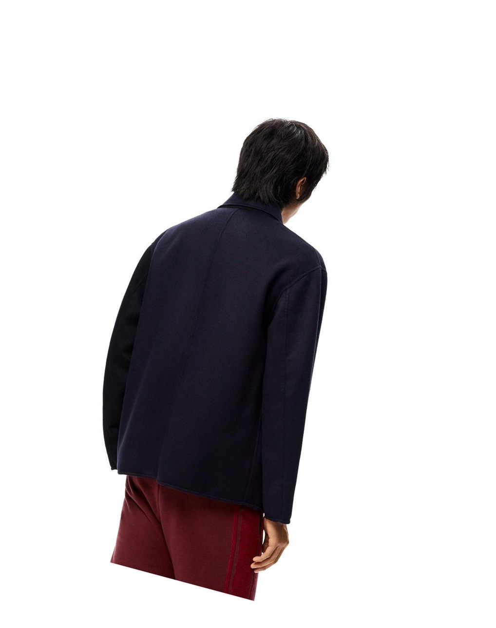 Loewe Workwear jacket in wool and cashmere Azul Marino Azules Negros | IVBCA-6349