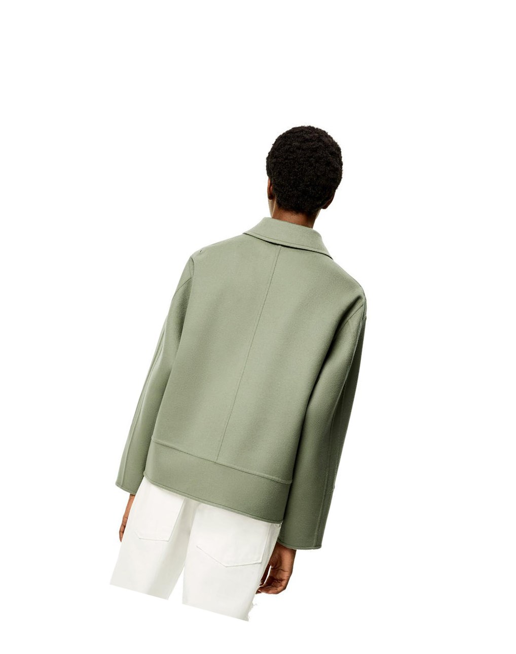 Loewe Workwear jacket in wool and cashmere Sage | VXCBD-4839