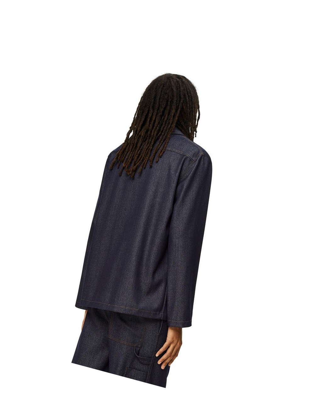 Loewe Workwear jacket in wool denim Azules | EGOTZ-4607