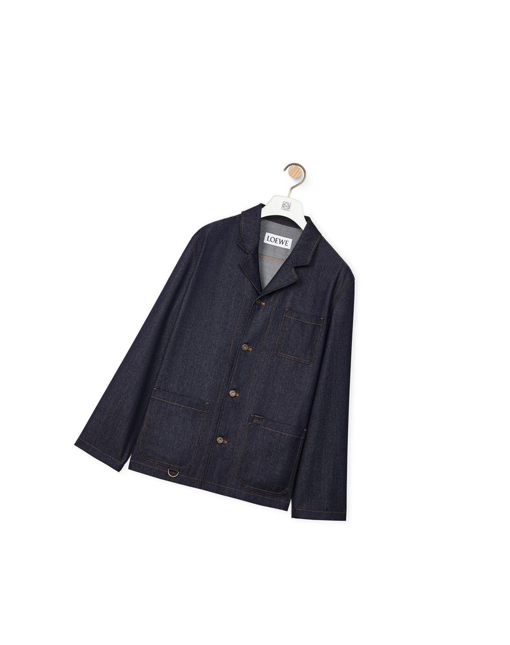 Loewe Workwear jacket in wool denim Azules | EGOTZ-4607