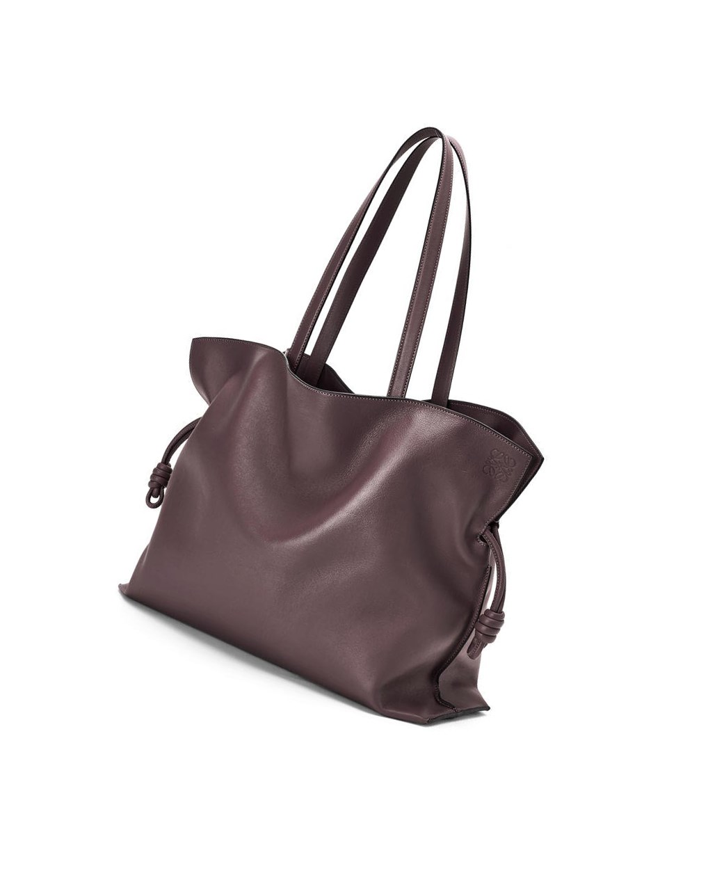 Loewe XL Flamenco bag in nappa calfskin Prune | MAWRS-5214