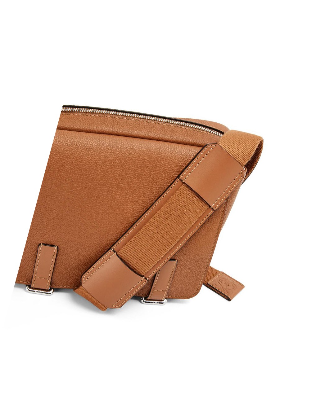 Loewe XS Military messenger bag in soft grained calfskin Tan | MQDSE-9756