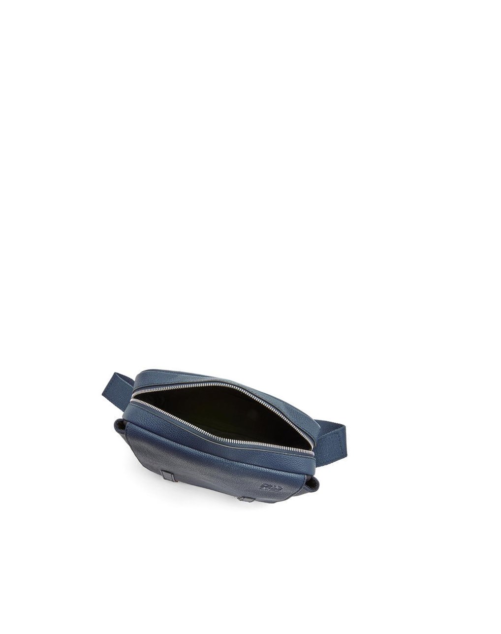 Loewe XS Military messenger bag in soft grained calfskin Ocean | OBNDK-5943