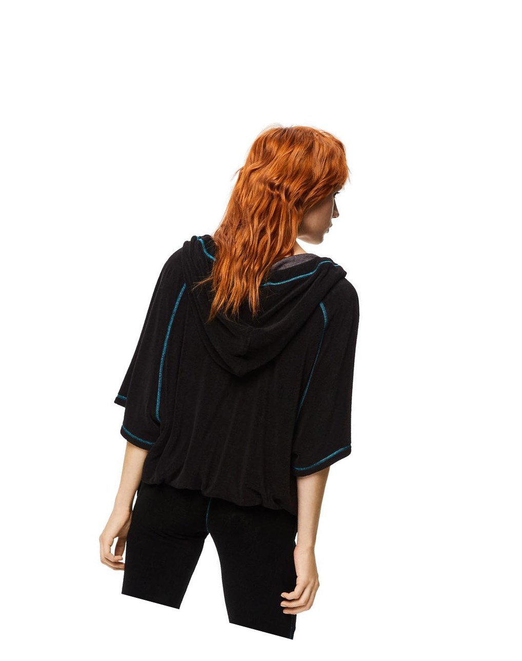 Loewe Zip up hoodie in cotton Negros | OWLPH-1683