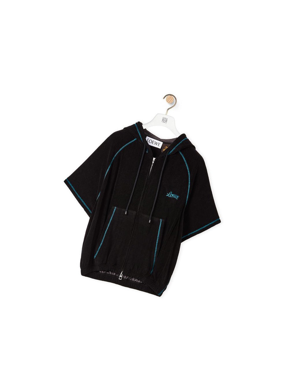 Loewe Zip up hoodie in cotton Negros | OWLPH-1683