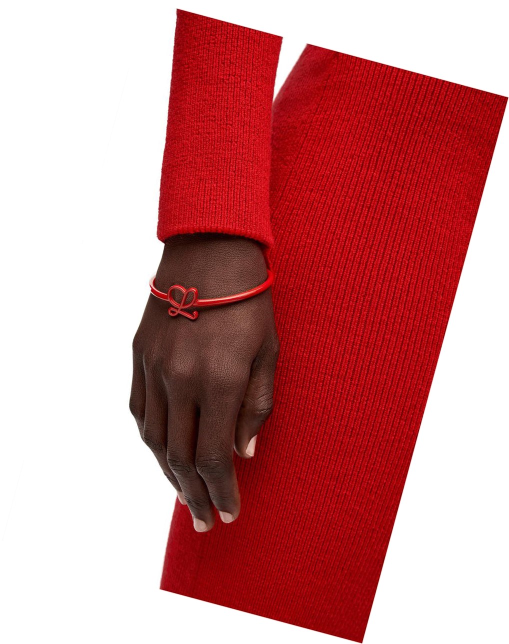 Loewe Zip up midi dress in wool Vermillion | AUCRJ-2064