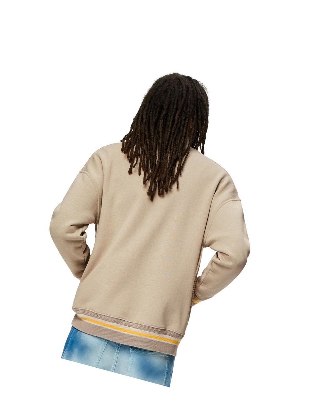 Loewe Zip-up ribbed jacket in cotton Grises | YOWRH-9268
