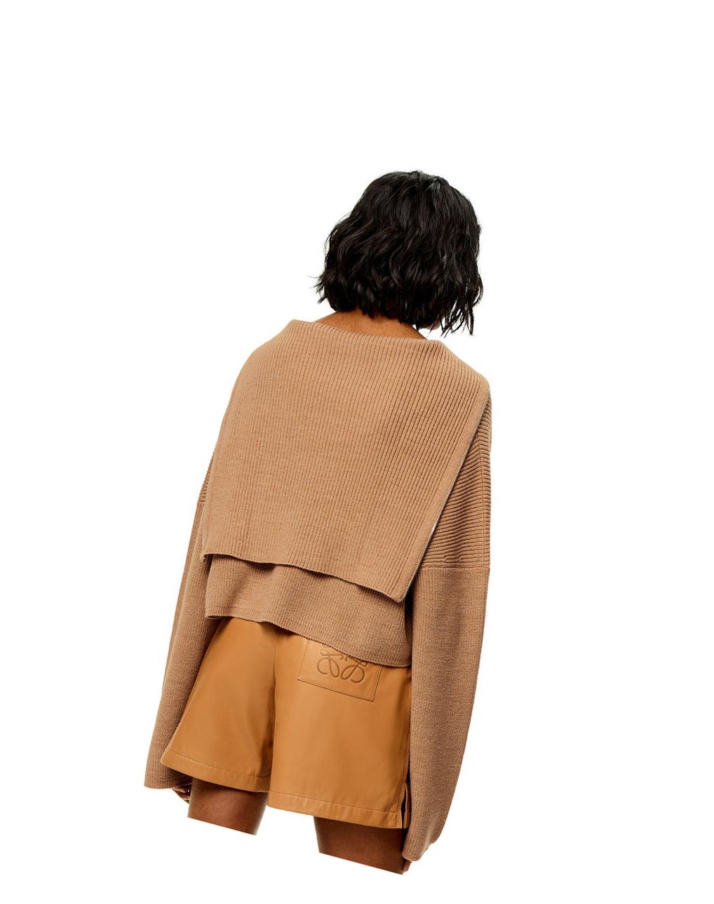 Loewe Zip-up sweater in wool Beige | FETBU-9157
