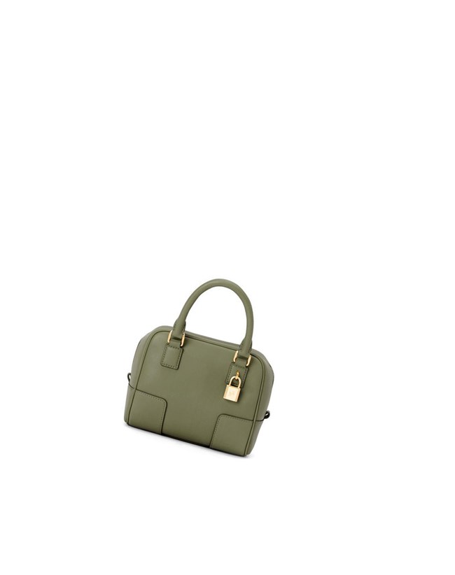 Loewe Amazona 16 Square bag in nappa calfskin Verdes | OFRCX-6287