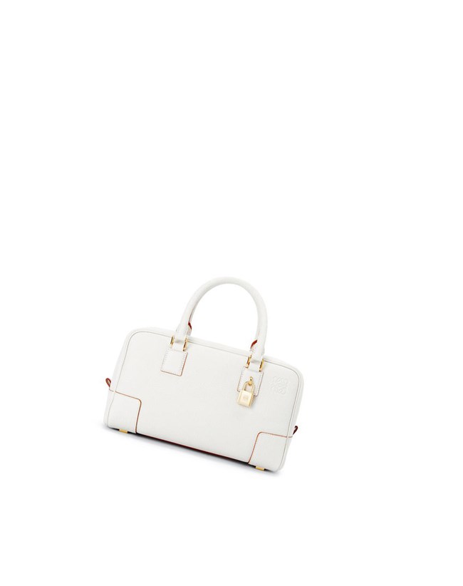 Loewe Amazona 23 bag in soft grained calfskin Blancos | YRLOG-9124