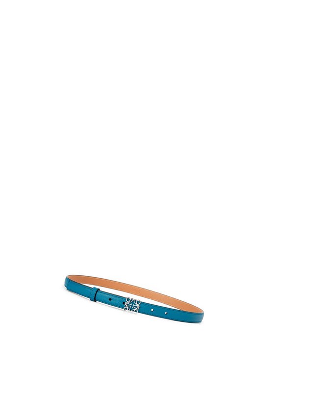 Loewe Anagram belt in pebble grain calfskin Azules | IXQJL-6592