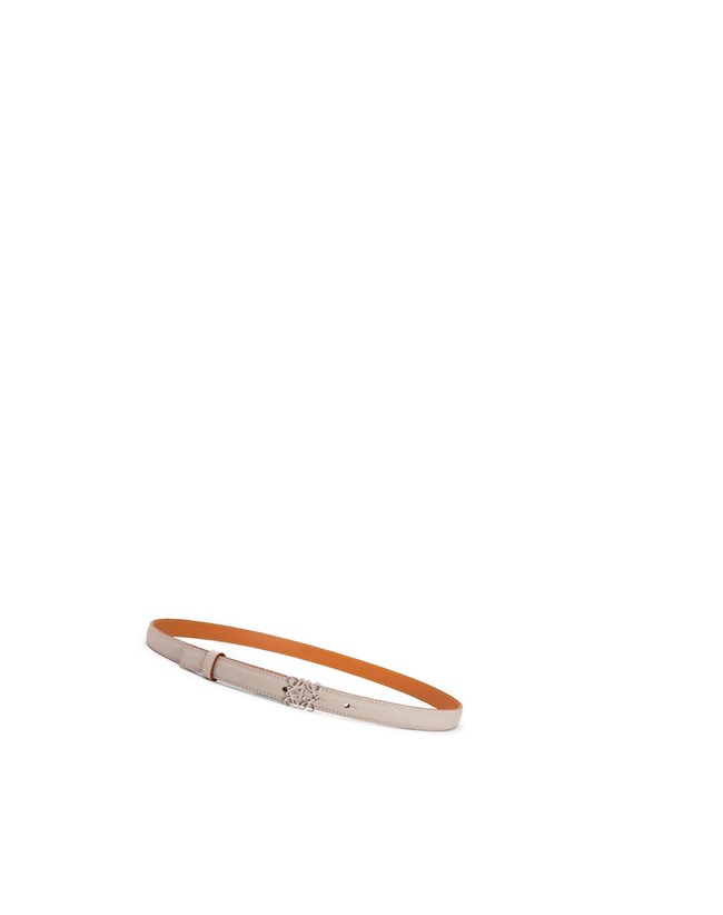 Loewe Anagram belt in pebble grain calfskin Azules | NPUTQ-5016