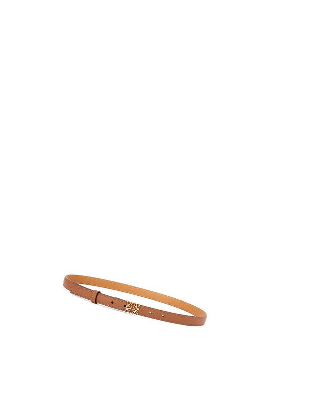 Loewe Anagram belt in pebble grain calfskin Dorados | SJQKU-5197