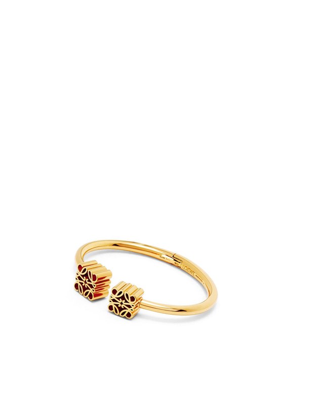 Loewe Anagram cuff in sterling silver Dorados | VLIAT-8102