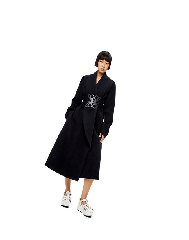 Loewe Anagram cut out belt in calfskin Negros | HNPIM-3507