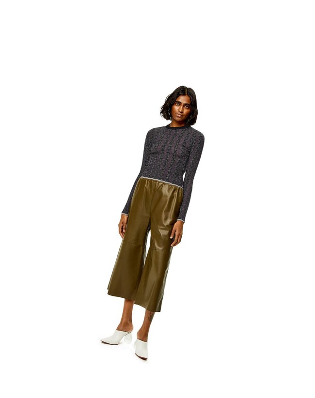 Loewe Anagram devore sweater in viscose Negros | EYHGT-6298