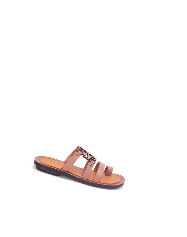 Loewe Anagram mule in calfskin Rosas | PZBHY-3401