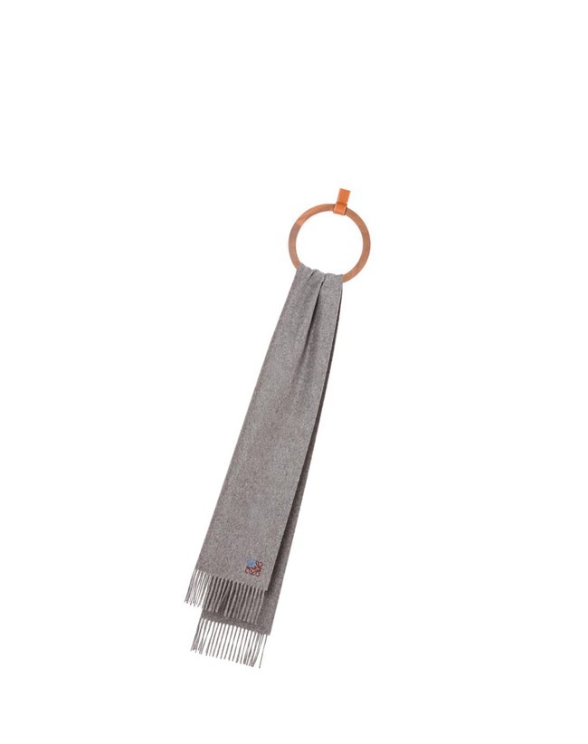 Loewe Anagram scarf in cashmere Grises | WHTYK-6249