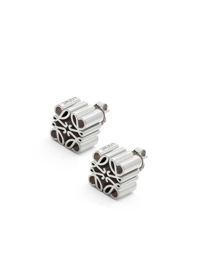 Loewe Anagram stud earrings in sterling silver Plateados | TUIVA-2083