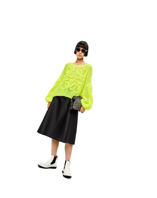 Loewe Anagram sweater in mohair Amarillos | YSVUO-0164