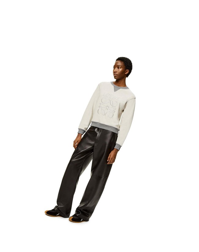 Loewe Anagram sweatshirt in cotton Grises | PKSCQ-4638