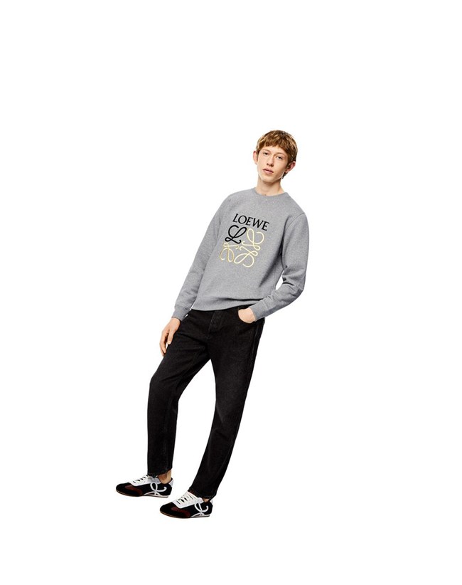 Loewe Anagram sweatshirt in cotton Grises | WOYGU-9483
