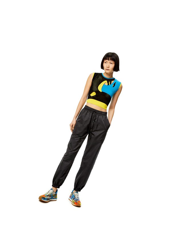Loewe Anagram tracksuit trousers in nylon Negros | IJAHZ-5037