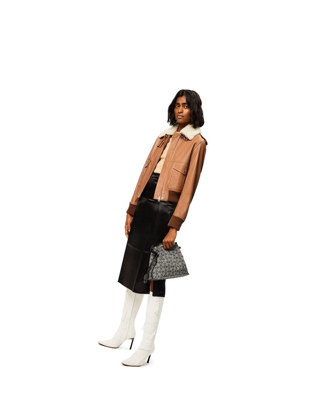 Loewe Aviator jacket in nappa Blancos | CMAJH-2715