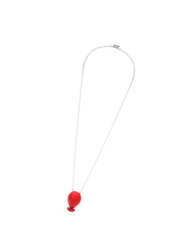 Loewe Balloon pendant in sterling silver and enamel Rojos | EKCIO-4167