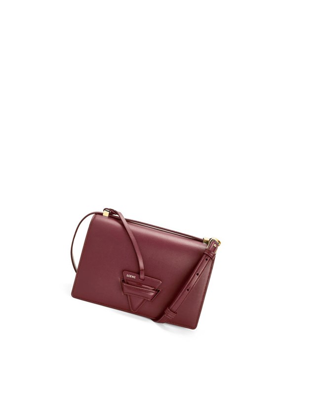 Loewe Barcelona bag in silk calfskin Berry | YVREJ-1734