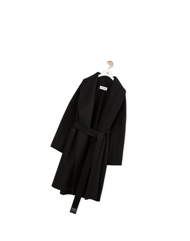 Loewe Belted coat in wool and cashmere Negros | GSOEW-0578