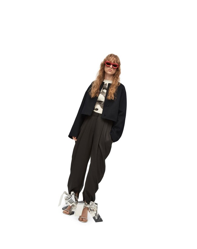 Loewe Button jacket in wool and cashmere Negros | ITJDO-0348
