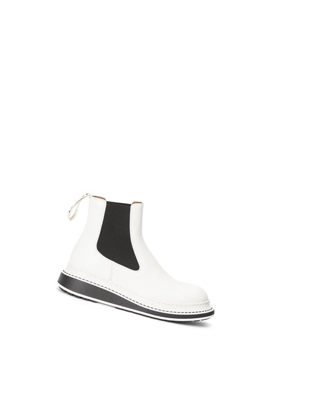 Loewe Chelsea boot in calfskin Blancos | WPAEZ-6842