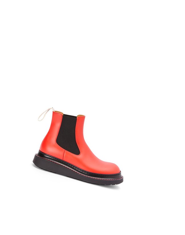 Loewe Chelsea boot in calfskin Rojos Naranjas | GNVBF-6597