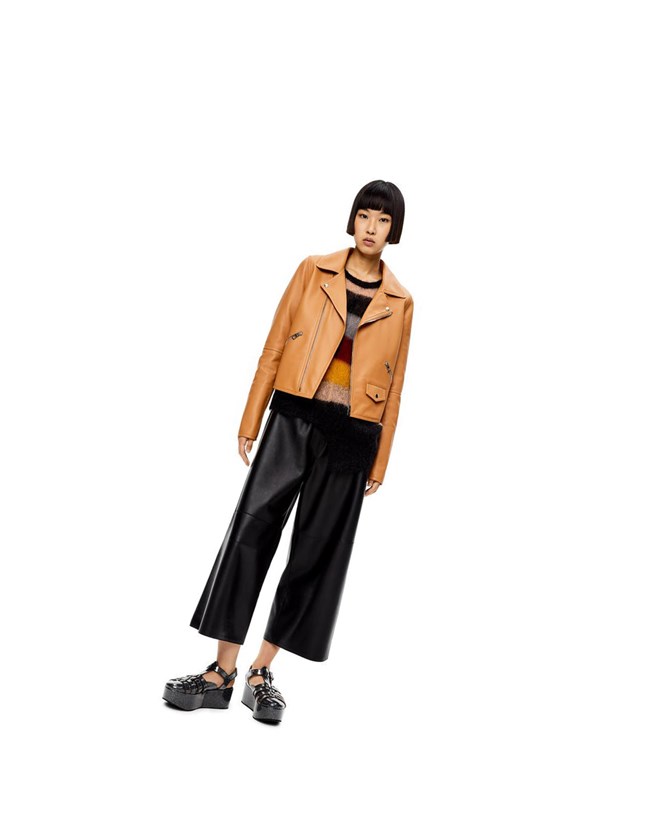 Loewe Ciclismo jacket in nappa Warm Desert | UFEWL-7124