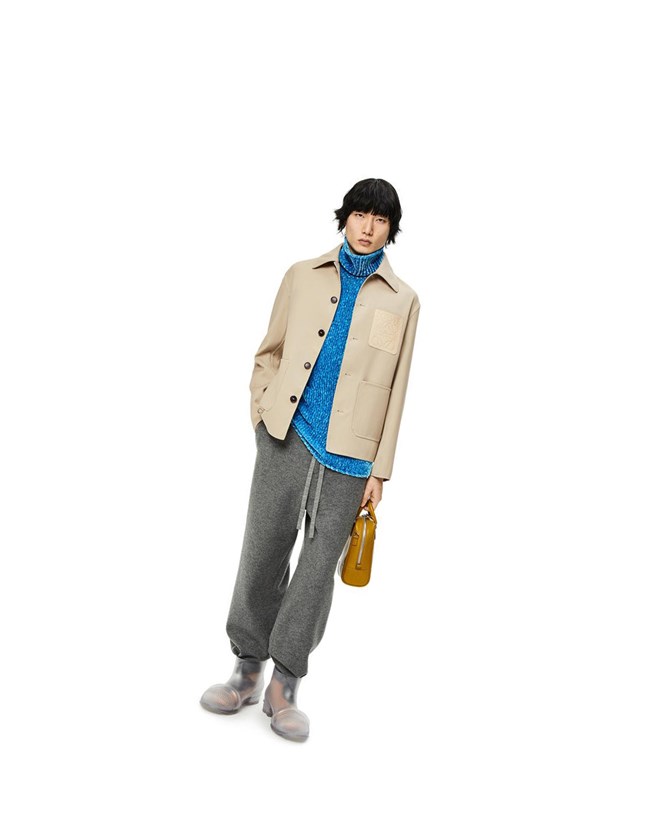 Loewe Colombo workwear jacket in wool Grises | HBACX-4598