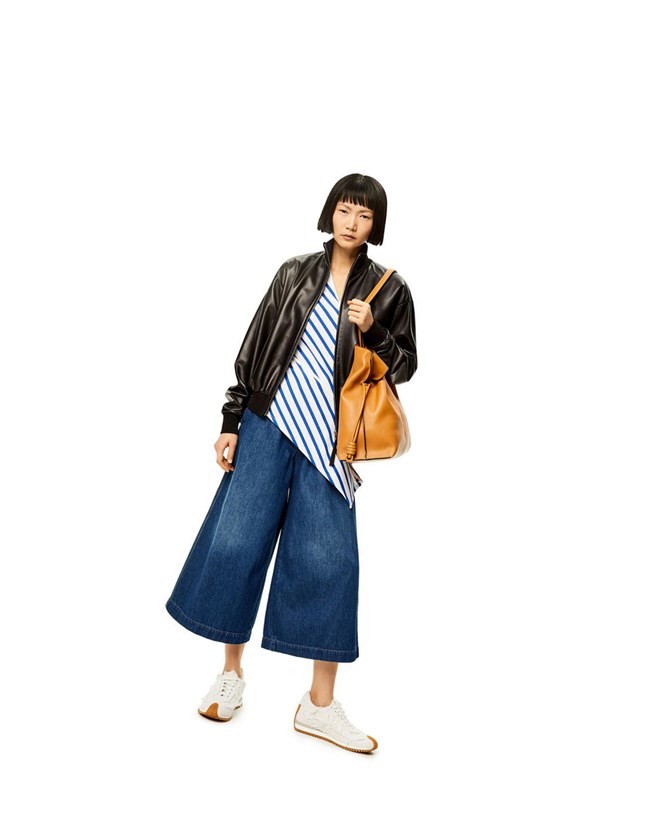 Loewe Cropped jeans in denim Washed Denim | PWCJR-9265