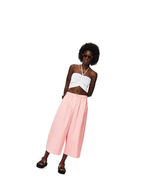 Loewe Cropped trousers in cotton Dahlia | GNSTC-7094