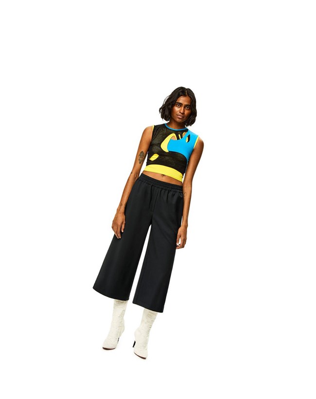 Loewe Cropped trousers in wool Negros | HWJDL-1095