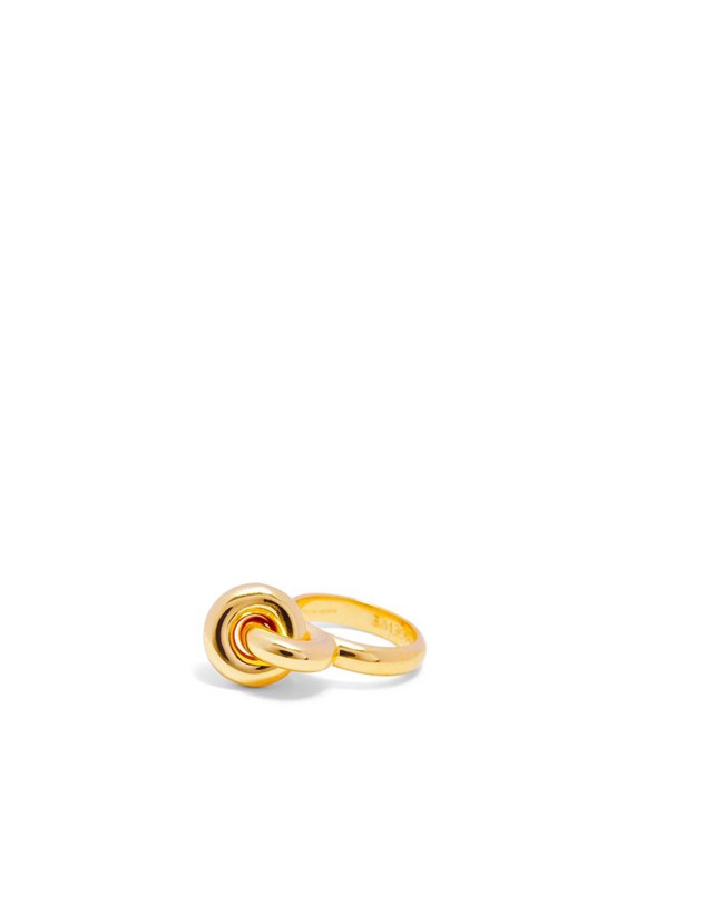 Loewe Donut link ring in sterling silver Dorados | ZIVGD-6098