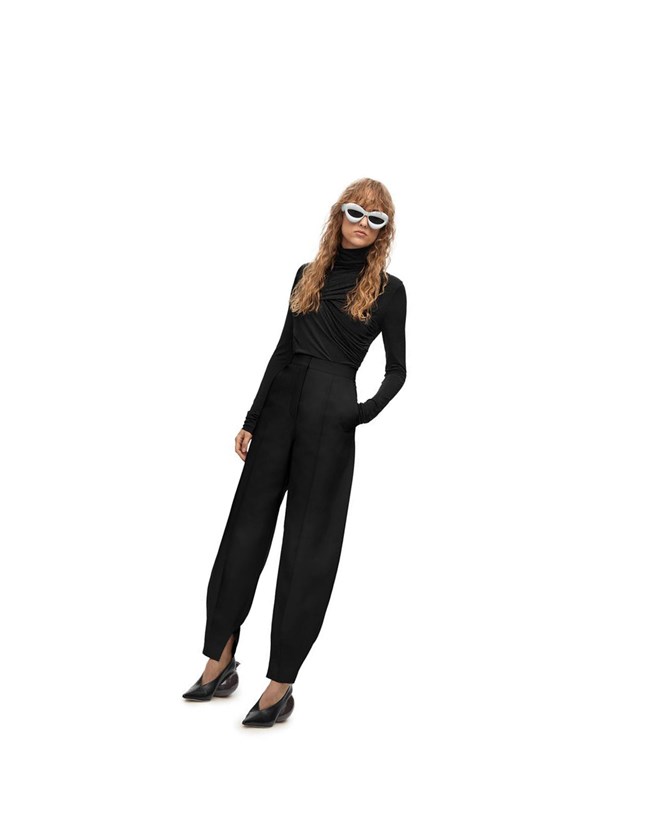 Loewe Draped top in silk Negros | ODNMQ-0182