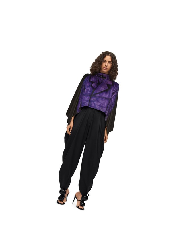 Loewe Draped trousers in wool Negros | DBZLN-5390