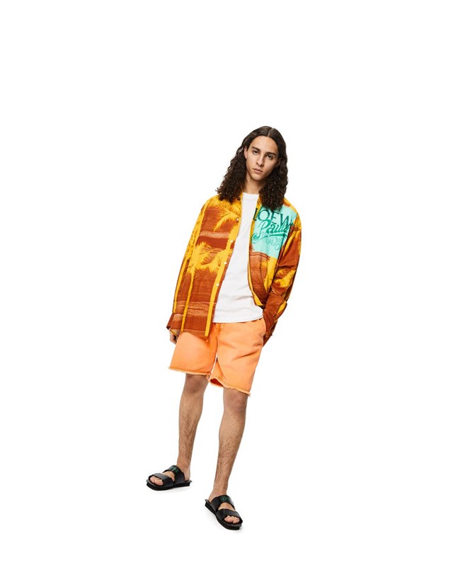 Loewe Drawstring shorts in denim Mandarin | JUTDB-4521