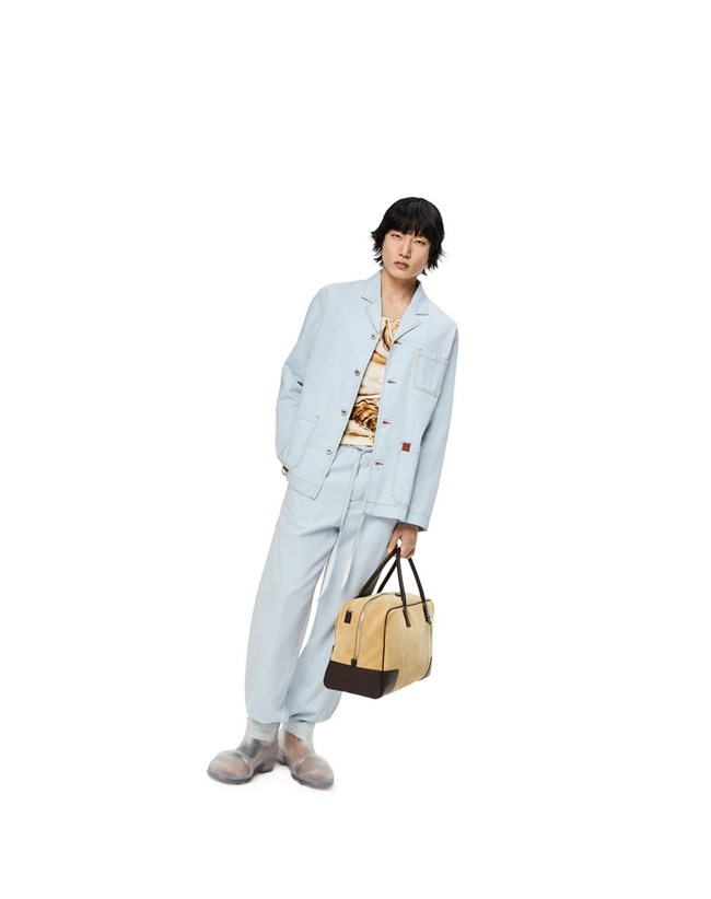 Loewe Drawstring trousers in denim Azules | ELUBJ-1428