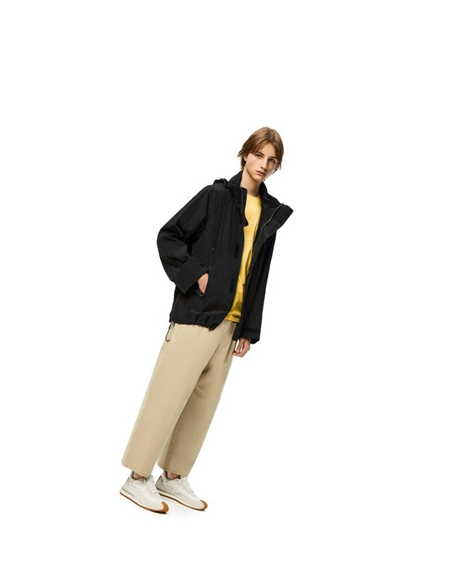 Loewe Encapuchado parka in textured nylon Negros | MTCAI-2945