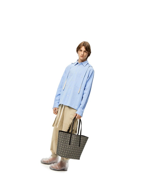 Loewe Encapuchado shirt in cotton Azules | ZAIJL-6125