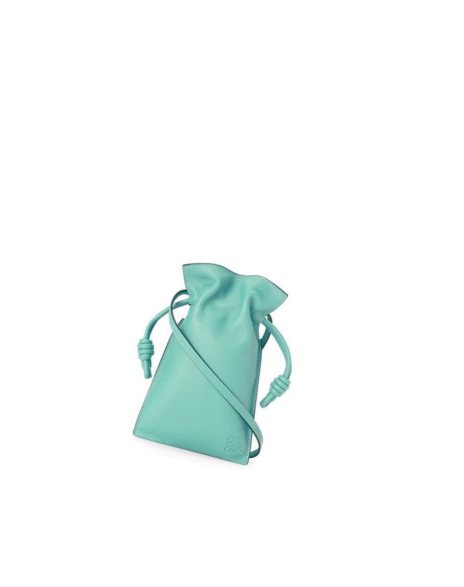 Loewe Flamenco Pocket in nappa calfskin Verde Menta | HEXWR-6947