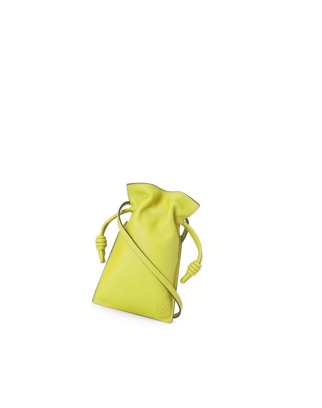 Loewe Flamenco Pocket in nappa calfskin Amarillos | QAZKU-7380
